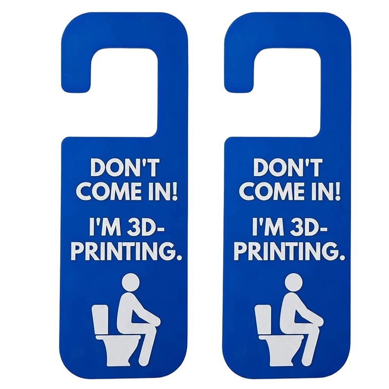 3D Printing Enthusiast - ABRU-Funny 3D-табличка на дверь - «Не