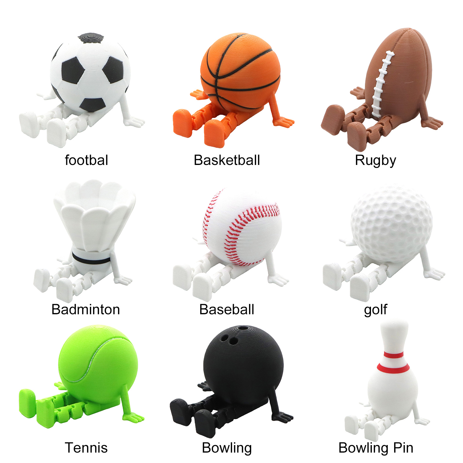 Спортивные фигурки-игрушки из  – обзор и цена 3D Printing Pla