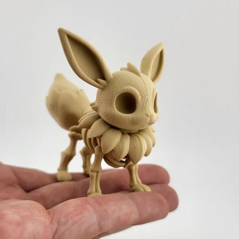 Модель скелета покемона: Эвей, – обзор и цена 3D Printing Pla