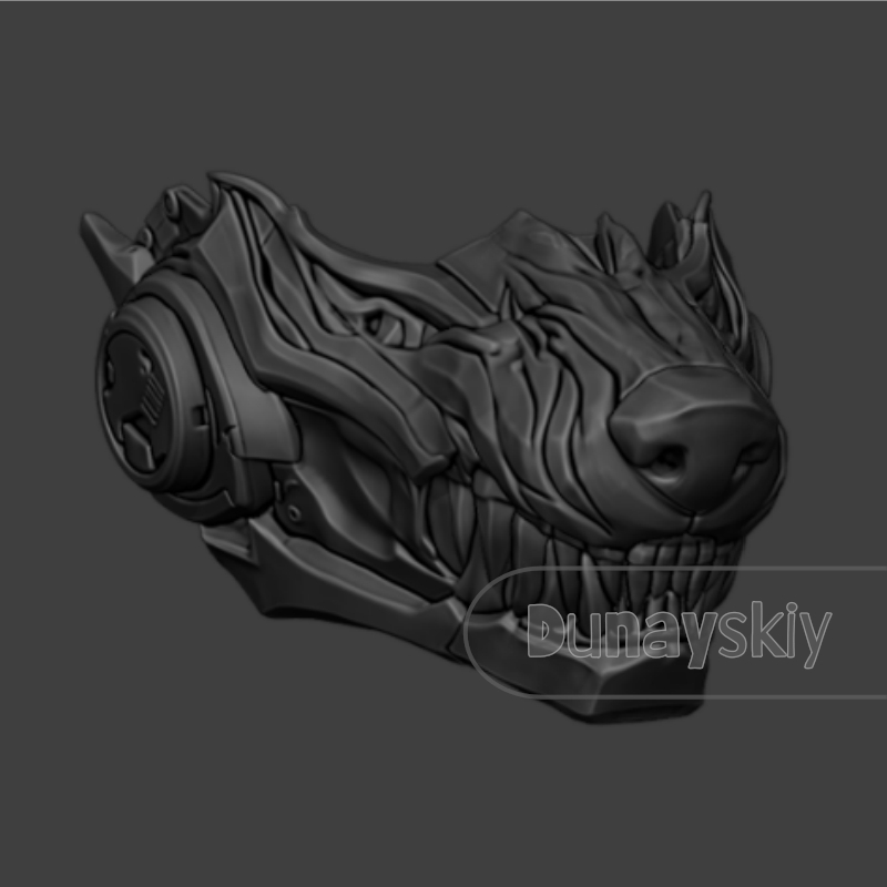 Маска Волка Valko из Love and  – обзор и цена 3D Printing Mask